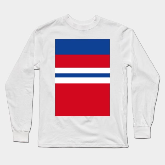 England 1982 World Cup Away Red, White, Blue Long Sleeve T-Shirt by Culture-Factory